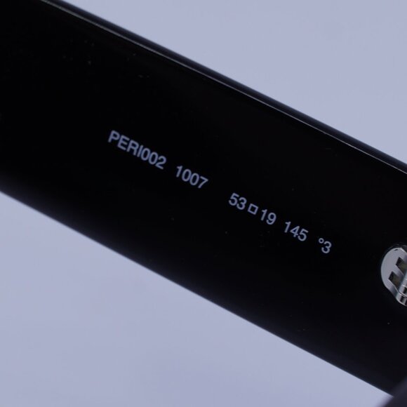 Palm Angels PERI002 PALM 1007 Sunglasses Black Rectangle Frame, Grey Lenses - Picture 9 of 10